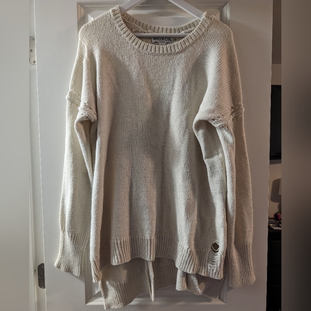 Wildfox distressed sweater